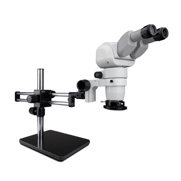Ergo Stereo Zoom Microscope With LED Lighting On Dual Arm Stand